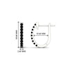 Load image into Gallery viewer, 0.50-ctw-huggie-hoop-black-diamond-earrings-in-white-gold-FDEAR11260GBLACKANGLE2-0.50-NL-WG