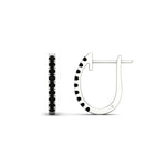 Load image into Gallery viewer, 0.50-ctw-huggie-hoop-black-diamond-earrings-in-white-gold-FDEAR11260GBLACKANGLE2-0.50-NL-WG