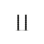 Load image into Gallery viewer, 0.50-ctw-huggie-hoop-black-diamond-earrings-in-white-gold-FDEAR11260GBLACKANGLE2-0.50-NL-WG