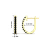 Load image into Gallery viewer, 0.50-ctw-huggie-hoop-black-diamond-earrings-in-yellow-gold-FDEAR11260GBLACKANGLE2-0.50-NL-YG