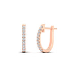 Load image into Gallery viewer, 0.50-ctw-huggie-hoop-diamond-earrings-in-rose-gold-FDEAR11260ANGLE2-0.50-NL-RG