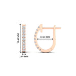Load image into Gallery viewer, 0.50-ctw-huggie-hoop-diamond-earrings-in-rose-gold-FDEAR11260ANGLE2-0.50-NL-RG