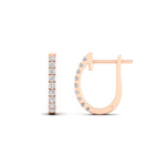 Load image into Gallery viewer, 0.50-ctw-huggie-hoop-diamond-earrings-in-rose-gold-FDEAR11260ANGLE2-0.50-NL-RG