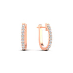 Load image into Gallery viewer, 0.50-ctw-huggie-hoop-diamond-earrings-in-rose-gold-FDEAR11260ANGLE2-0.50-NL-RG