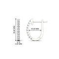 Thumbnail 9 - 0.50-ctw-huggie-hoop-diamond-earrings-in-white-gold-FDEAR11260ANGLE2-0.50-NL-WG
