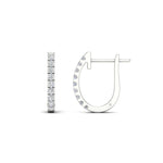 Load image into Gallery viewer, 0.50-ctw-huggie-hoop-diamond-earrings-in-white-gold-FDEAR11260ANGLE2-0.50-NL-WG