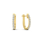 Load image into Gallery viewer, 0.50-ctw-huggie-hoop-diamond-earrings-in-yellow-gold-FDEAR11260ANGLE2-0.50-NL-YG