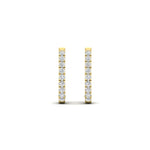 Load image into Gallery viewer, 0.50-ctw-huggie-hoop-diamond-earrings-in-yellow-gold-FDEAR11260ANGLE2-0.50-NL-YG