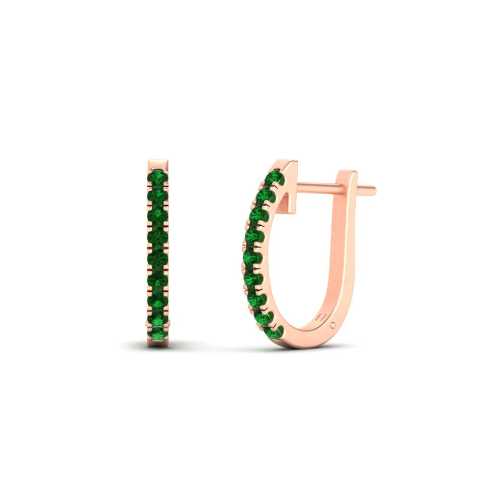 0.50-ctw-huggie-hoop-emerald-earrings-in-rose-gold-FDEAR11260GEMGRANGLE2-0.50-NL-RG
