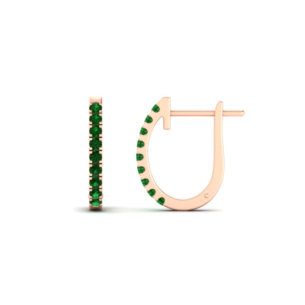 0.50-ctw-huggie-hoop-emerald-earrings-in-rose-gold-FDEAR11260GEMGRANGLE2-0.50-NL-RG