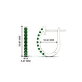 Thumbnail 63 - 0.50-ctw-huggie-hoop-emerald-earrings-in-white-gold-FDEAR11260GEMGRANGLE2-0.50-NL-WG