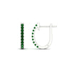 Load image into Gallery viewer, 0.50-ctw-huggie-hoop-emerald-earrings-in-white-gold-FDEAR11260GEMGRANGLE2-0.50-NL-WG