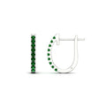 Thumbnail 62 - 0.50-ctw-huggie-hoop-emerald-earrings-in-white-gold-FDEAR11260GEMGRANGLE2-0.50-NL-WG