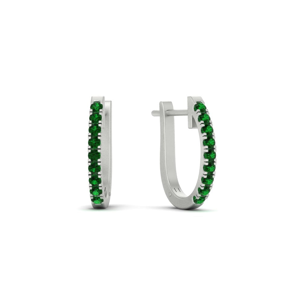 0.50-ctw-huggie-hoop-emerald-earrings-in-white-gold-FDEAR11260GEMGRANGLE2-0.50-NL-WG