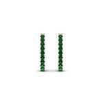 Load image into Gallery viewer, 0.50-ctw-huggie-hoop-emerald-earrings-in-white-gold-FDEAR11260GEMGRANGLE2-0.50-NL-WG