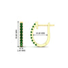 Load image into Gallery viewer, 0.50-ctw-huggie-hoop-emerald-earrings-in-yellow-gold-FDEAR11260GEMGRANGLE2-0.50-NL-YG