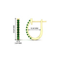 Thumbnail 69 - 0.50-ctw-huggie-hoop-emerald-earrings-in-yellow-gold-FDEAR11260GEMGRANGLE2-0.50-NL-YG