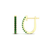 Load image into Gallery viewer, 0.50-ctw-huggie-hoop-emerald-earrings-in-yellow-gold-FDEAR11260GEMGRANGLE2-0.50-NL-YG