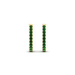 Load image into Gallery viewer, 0.50-ctw-huggie-hoop-emerald-earrings-in-yellow-gold-FDEAR11260GEMGRANGLE2-0.50-NL-YG