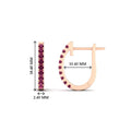 Thumbnail 39 - 0.50-ctw-huggie-hoop-pink-sapphire-earrings-in-rose-gold-FDEAR11260GSADRPIANGLE2-0.50-NL-RG