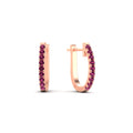 Thumbnail 37 - 0.50-ctw-huggie-hoop-pink-sapphire-earrings-in-rose-gold-FDEAR11260GSADRPIANGLE2-0.50-NL-RG