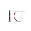 Load image into Gallery viewer, 0.50-ctw-huggie-hoop-pink-sapphire-earrings-in-white-gold-FDEAR11260GSADRPIANGLE2-0.50-NL-WG