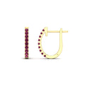 Thumbnail 50 - 0.50-ctw-huggie-hoop-pink-sapphire-earrings-in-yellow-gold-FDEAR11260GSADRPIANGLE2-0.50-NL-YG