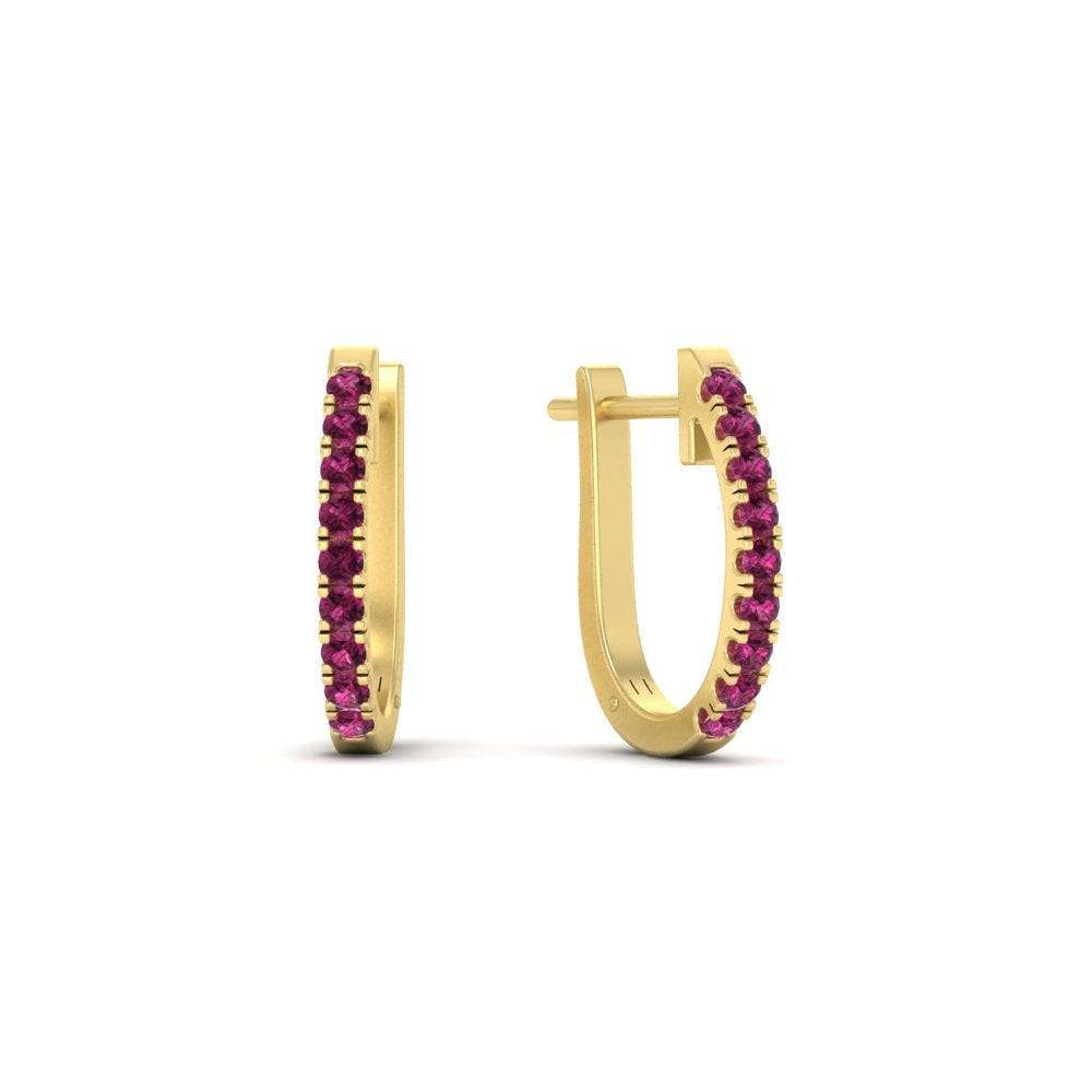 0.50-ctw-huggie-hoop-pink-sapphire-earrings-in-yellow-gold-FDEAR11260GSADRPIANGLE2-0.50-NL-YG