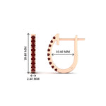 Load image into Gallery viewer, 0.50-ctw-huggie-hoop-ruby-earrings-in-rose-gold-FDEAR11260GRUDRANGLE2-0.50-NL-RG