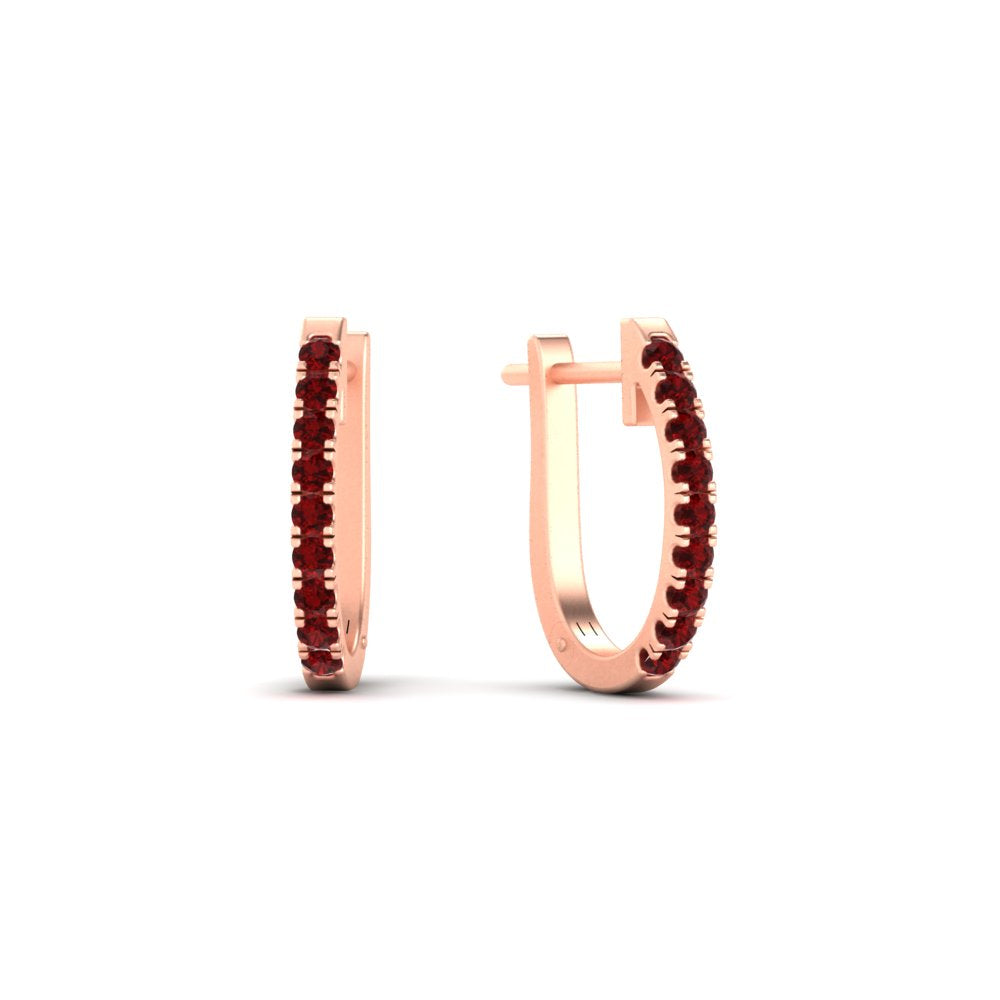 0.50-ctw-huggie-hoop-ruby-earrings-in-rose-gold-FDEAR11260GRUDRANGLE2-0.50-NL-RG