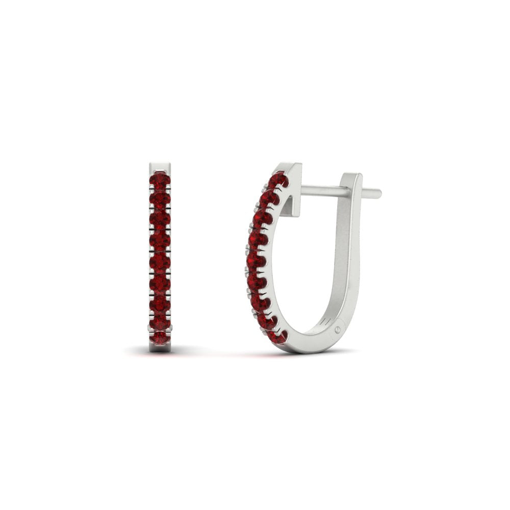 0.50-ctw-huggie-hoop-ruby-earrings-in-white-gold-FDEAR11260GRUDRANGLE2-0.50-NL-WG