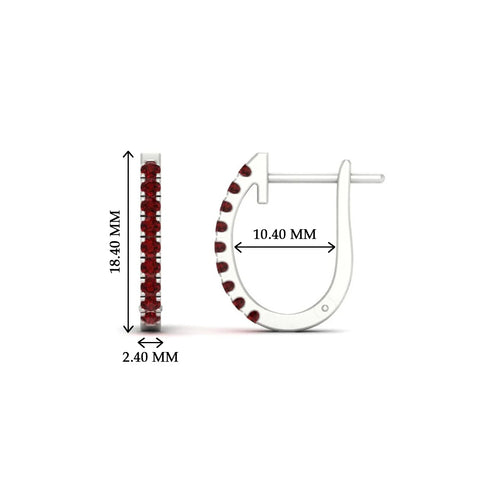 0.50-ctw-huggie-hoop-ruby-earrings-in-white-gold-FDEAR11260GRUDRANGLE2-0.50-NL-WG