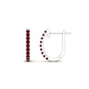 Load image into Gallery viewer, 0.50-ctw-huggie-hoop-ruby-earrings-in-white-gold-FDEAR11260GRUDRANGLE2-0.50-NL-WG