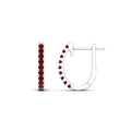 Thumbnail 80 - 0.50-ctw-huggie-hoop-ruby-earrings-in-white-gold-FDEAR11260GRUDRANGLE2-0.50-NL-WG