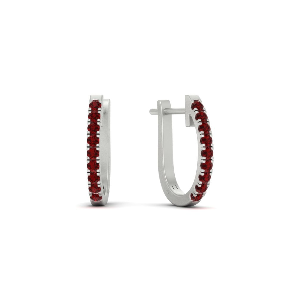 0.50-ctw-huggie-hoop-ruby-earrings-in-white-gold-FDEAR11260GRUDRANGLE2-0.50-NL-WG