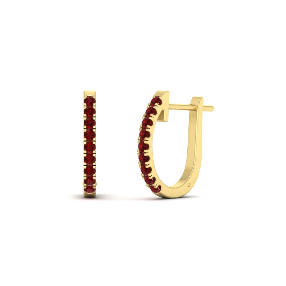 0.50-ctw-huggie-hoop-ruby-earrings-in-yellow-gold-FDEAR11260GRUDRANGLE2-0.50-NL-YG