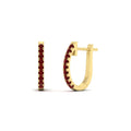 Thumbnail 88 - 0.50-ctw-huggie-hoop-ruby-earrings-in-yellow-gold-FDEAR11260GRUDRANGLE2-0.50-NL-YG