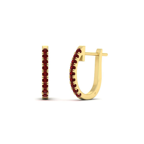 0.50-ctw-huggie-hoop-ruby-earrings-in-yellow-gold-FDEAR11260GRUDRANGLE2-0.50-NL-YG