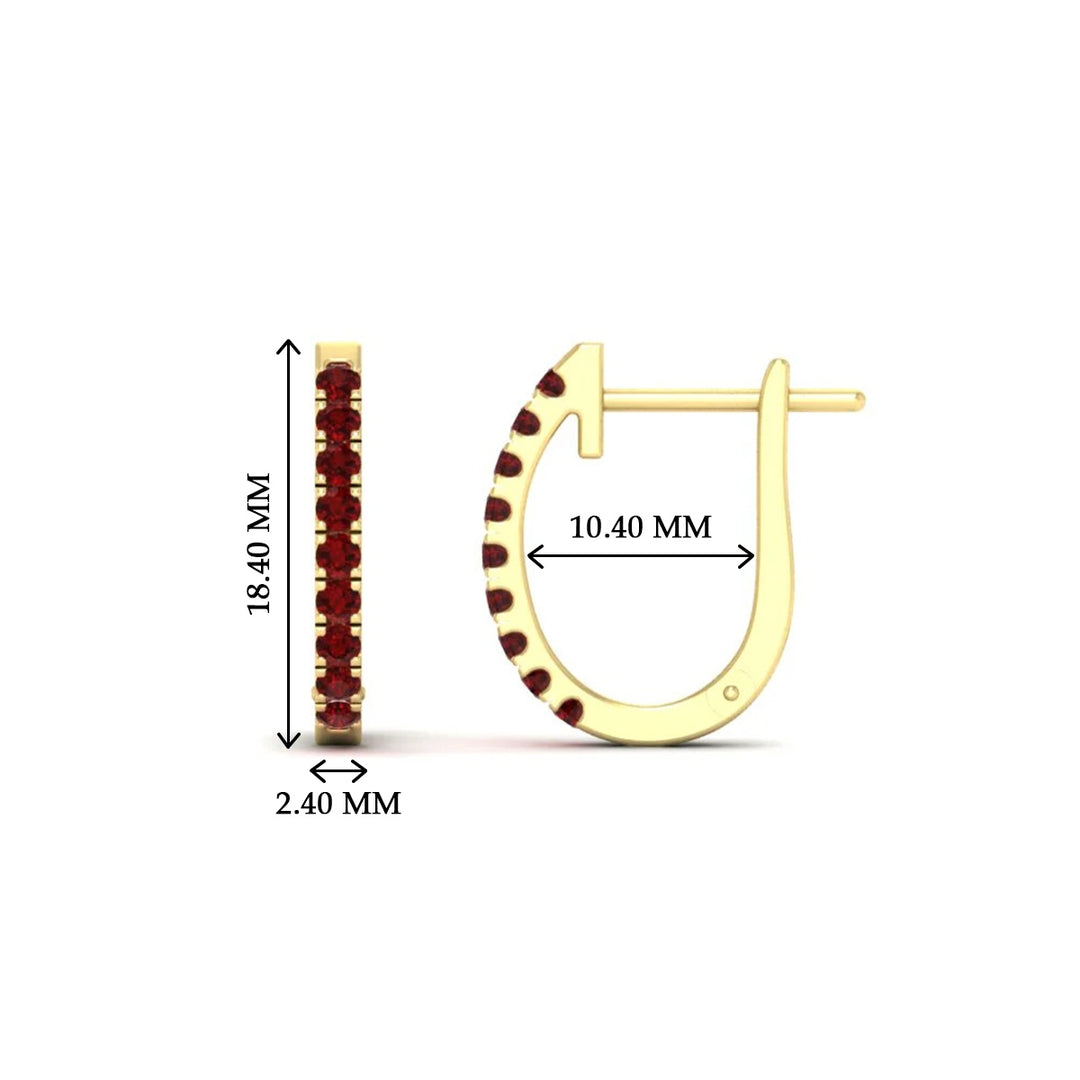 0.50-ctw-huggie-hoop-ruby-earrings-in-yellow-gold-FDEAR11260GRUDRANGLE2-0.50-NL-YG