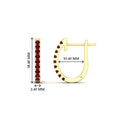 Thumbnail 87 - 0.50-ctw-huggie-hoop-ruby-earrings-in-yellow-gold-FDEAR11260GRUDRANGLE2-0.50-NL-YG