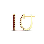 Load image into Gallery viewer, 0.50-ctw-huggie-hoop-ruby-earrings-in-yellow-gold-FDEAR11260GRUDRANGLE2-0.50-NL-YG