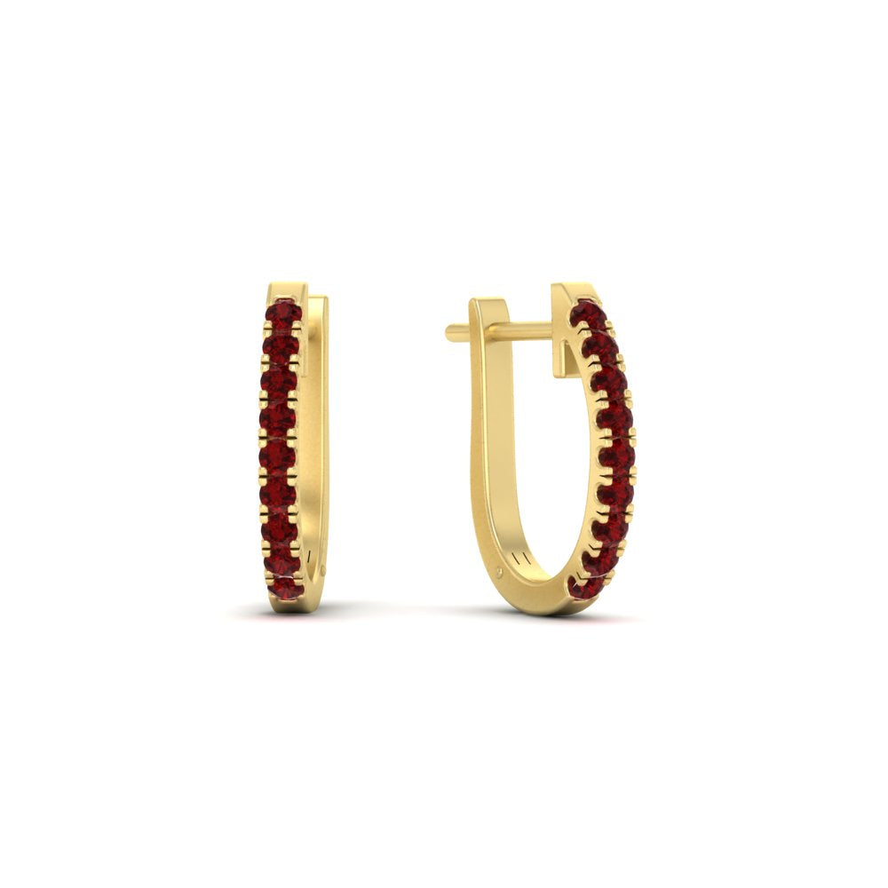 0.50-ctw-huggie-hoop-ruby-earrings-in-yellow-gold-FDEAR11260GRUDRANGLE2-0.50-NL-YG
