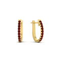 Thumbnail 85 - 0.50-ctw-huggie-hoop-ruby-earrings-in-yellow-gold-FDEAR11260GRUDRANGLE2-0.50-NL-YG