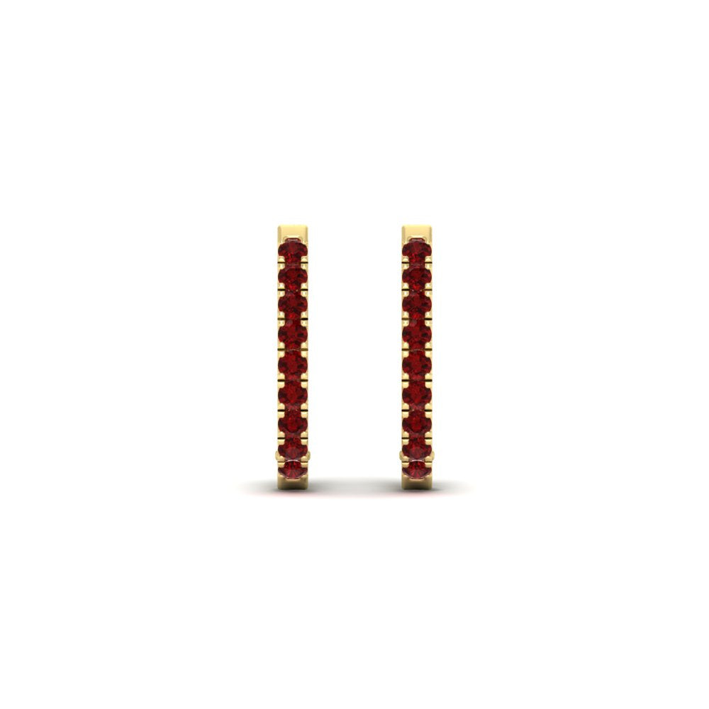 0.50-ctw-huggie-hoop-ruby-earrings-in-yellow-gold-FDEAR11260GRUDRANGLE2-0.50-NL-YG