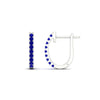 Load image into Gallery viewer, 0.50-ctw-huggie-hoop-sapphire-earrings-in-white-gold-FDEAR11260GSABLANGLE2-0.50-NL-WG
