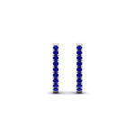 Load image into Gallery viewer, 0.50-ctw-huggie-hoop-sapphire-earrings-in-white-gold-FDEAR11260GSABLANGLE2-0.50-NL-WG
