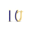Load image into Gallery viewer, 0.50-ctw-huggie-hoop-sapphire-earrings-in-yellow-gold-FDEAR11260GSABLANGLE2-0.50-NL-YG