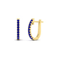 Thumbnail 34 - 0.50-ctw-huggie-hoop-sapphire-earrings-in-yellow-gold-FDEAR11260GSABLANGLE2-0.50-NL-YG