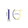 Load image into Gallery viewer, 0.50-ctw-huggie-hoop-sapphire-earrings-in-yellow-gold-FDEAR11260GSABLANGLE2-0.50-NL-YG