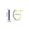 Thumbnail 33 - 0.50-ctw-huggie-hoop-sapphire-earrings-in-yellow-gold-FDEAR11260GSABLANGLE2-0.50-NL-YG